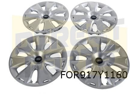 Ford Wieldoppen set 16'' zilver (set 4 stuks) (design M) Ori, Neuf, -, -, -