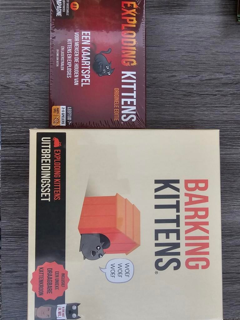 Exploding kittens + Barking kittens, Ophalen of Verzenden, Nieuw