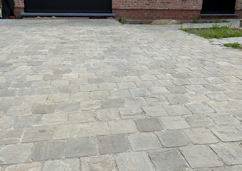 Kandla grey plaveien, Ophalen, Gebruikt, Klinkers, Natuursteen
