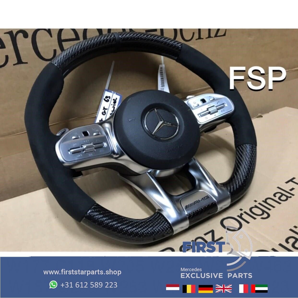 2020 AMG CARBON STUUR W177 W118 W205 W213 W253 W223 W468 W25, Gebruikt, -, Verzenden, -