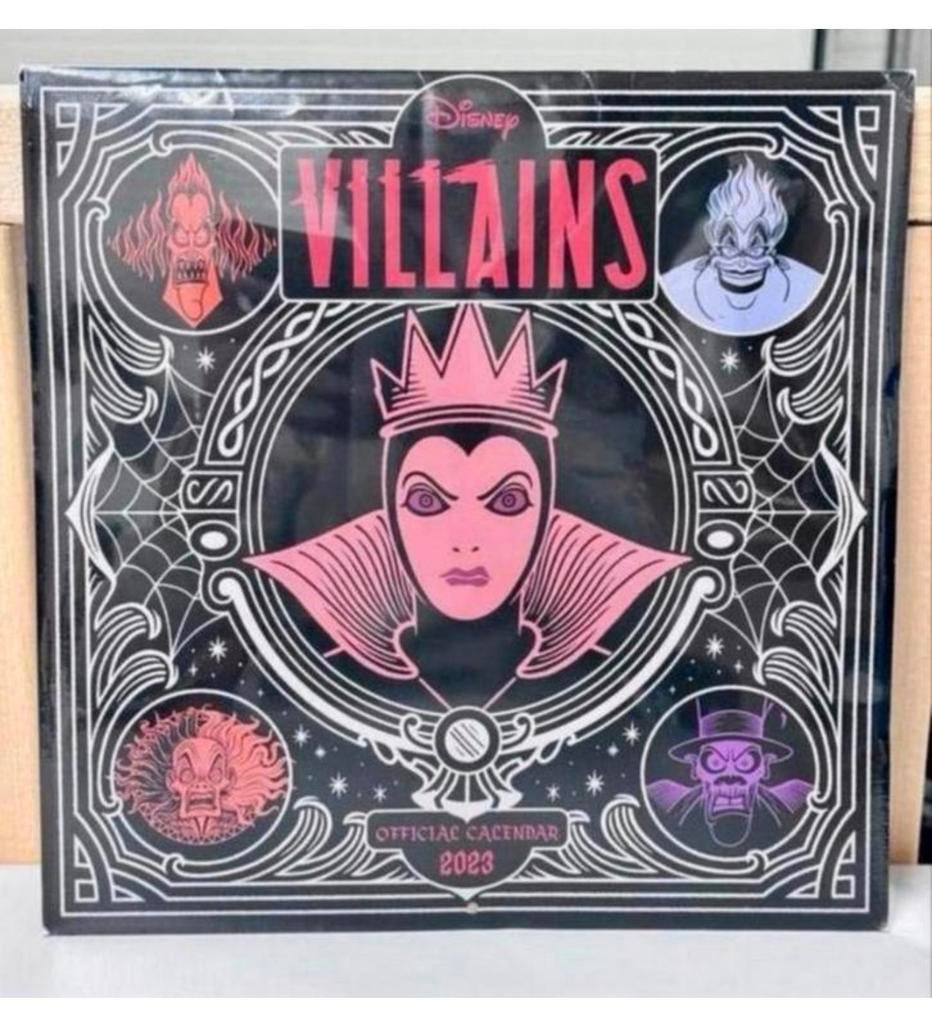 Calendrier officiel Disney Villains 2023 en taille LP vinyl, Divers, Calendriers, Enlèvement ou Envoi, Calendrier mensuel, Neuf