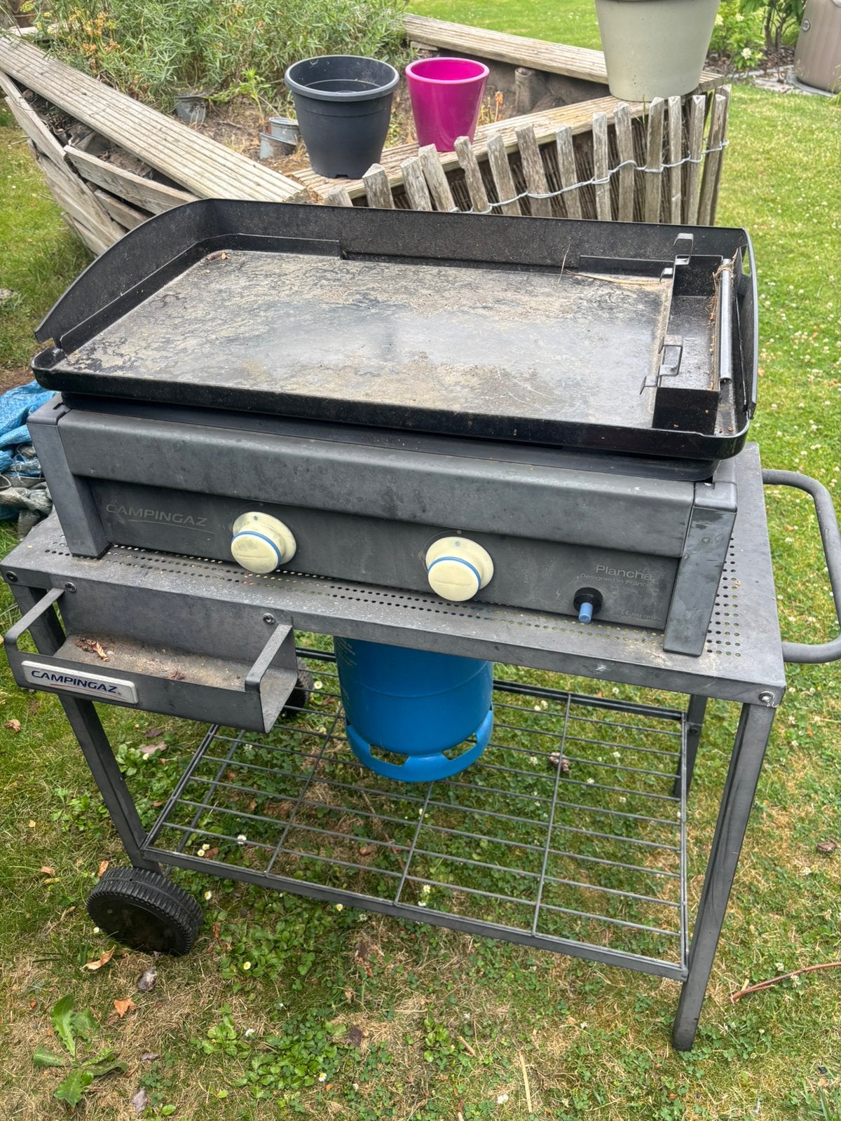 Plancha campingaze, Ophalen, Gebruikt