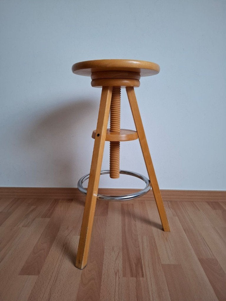 Tabouret, Enlèvement, Réglable en hauteur, Comme neuf, Bois