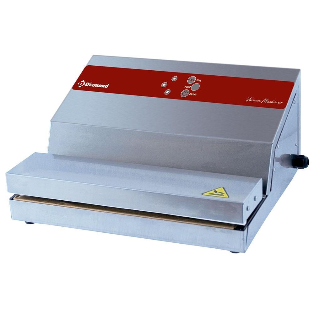 Sous-videuse inox, pompe 16 l./min, soudure 330 mm, Envoi