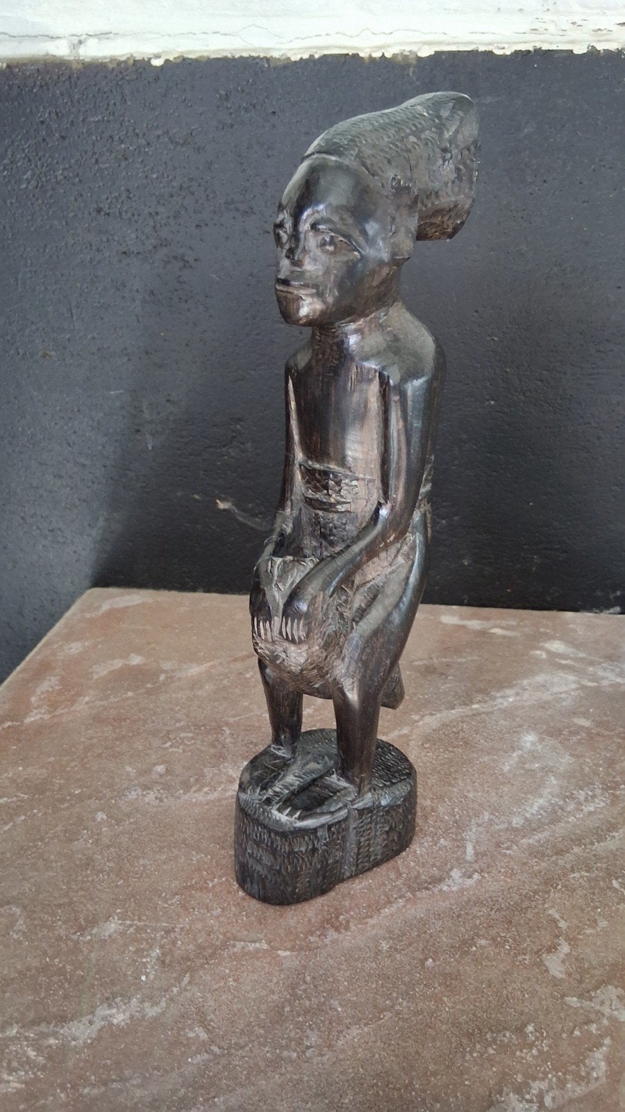 Massief houten beeldje, etnische stijl, handwerk., Enlèvement ou Envoi