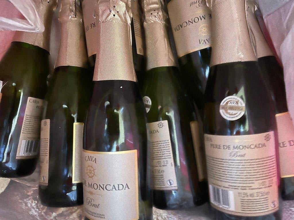 9 flessen Cava, Ophalen, Nieuw, Champagne, Vol