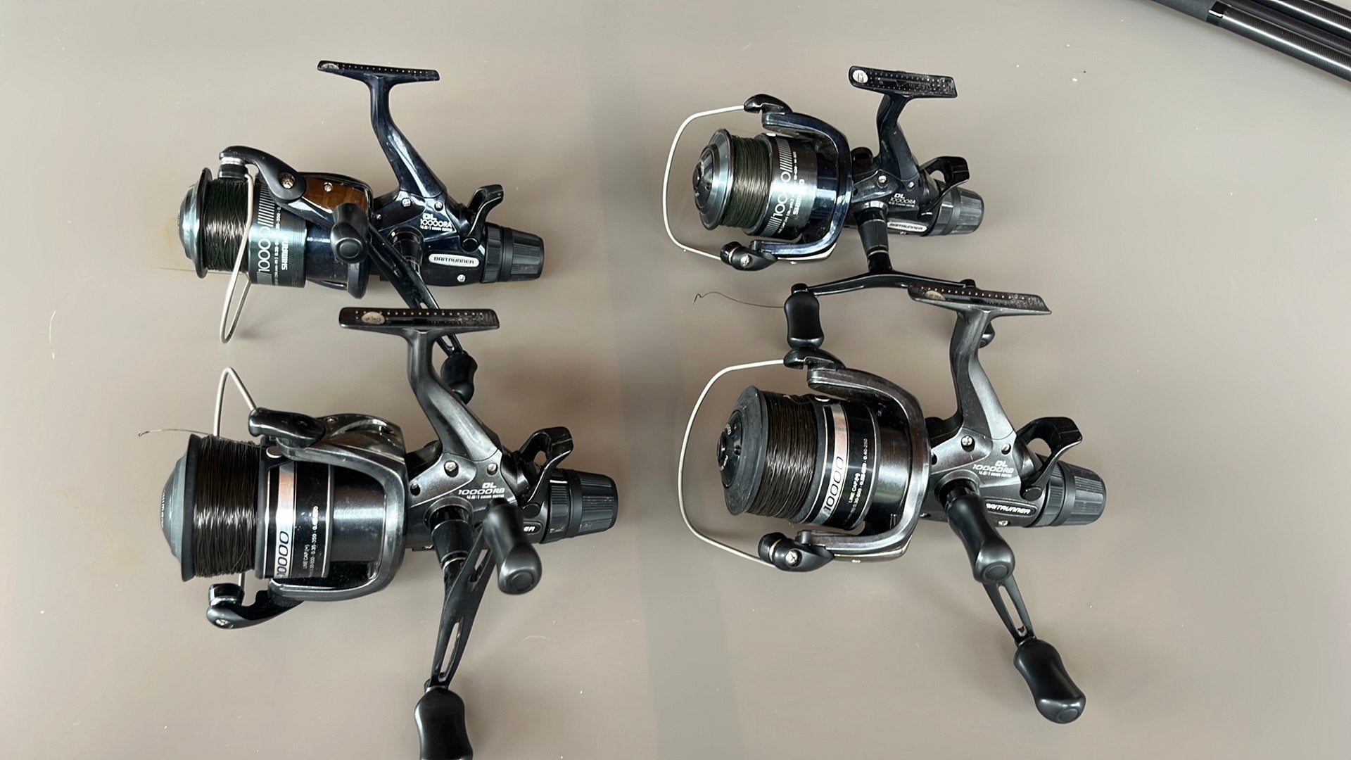 4 shimano baitrunner molens, Watersport en Boten, Hengelsport | Karpervissen, Ophalen, Gebruikt