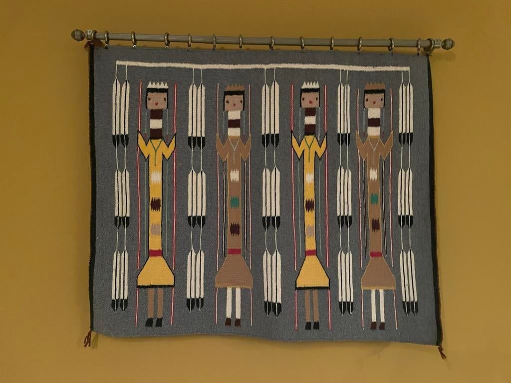 Navajo Yeibochai (VS) hangeweven wandkleed, Huis en Inrichting, Ophalen, Gebruikt, Wandkleed