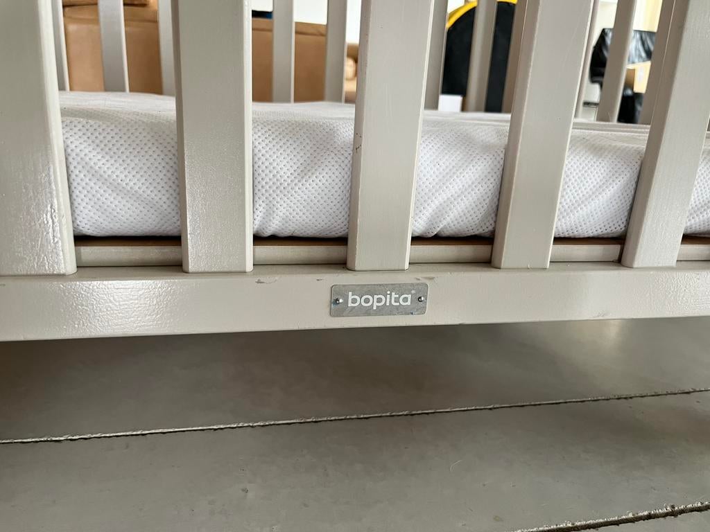 Babypark Bopita (licht taupe), Kinderen en Baby's, Ophalen, Gebruikt, Rechthoekig, In hoogte verstelbaar