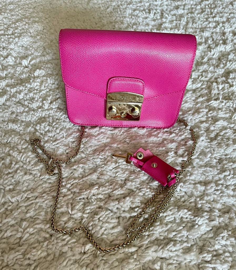 Sac à bandoulière Furla, Enlèvement ou Envoi, Neuf, Rose, Cuir
