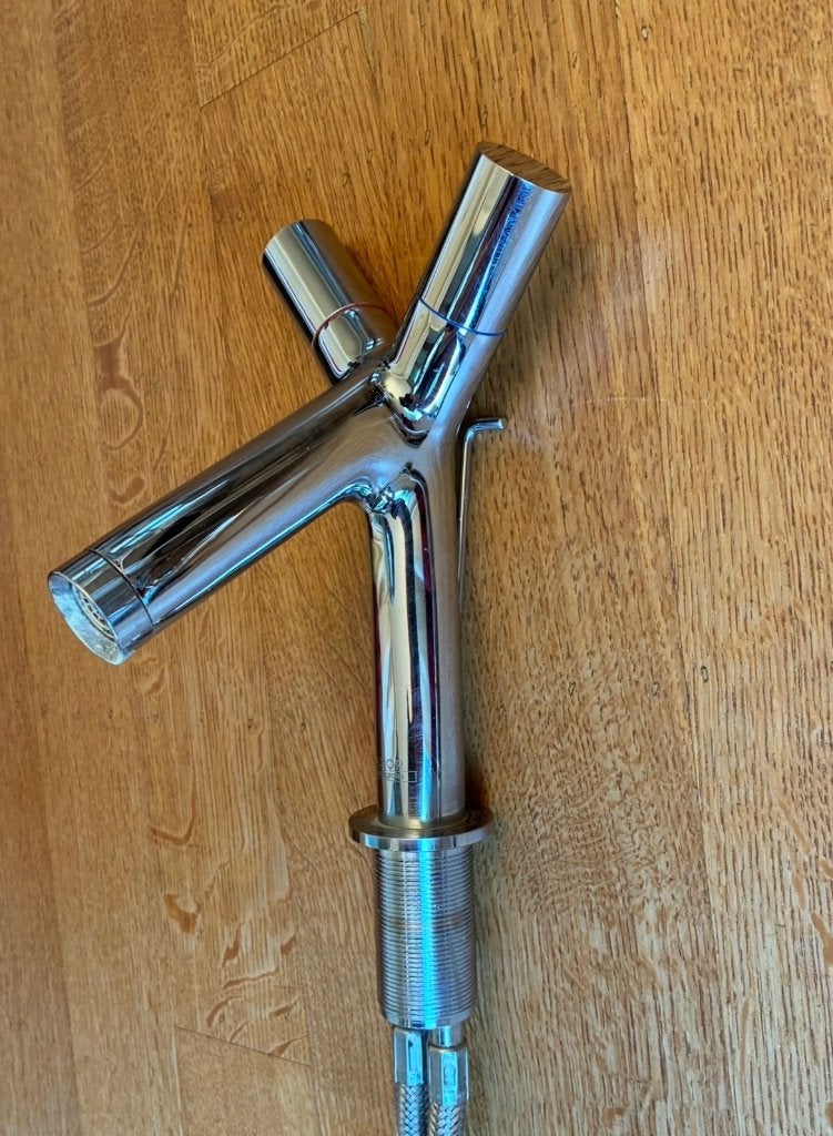 Lot de 3 robinets Mitigeurs/mélangeur, Enlèvement, Utilisé, Chrome, Robinet