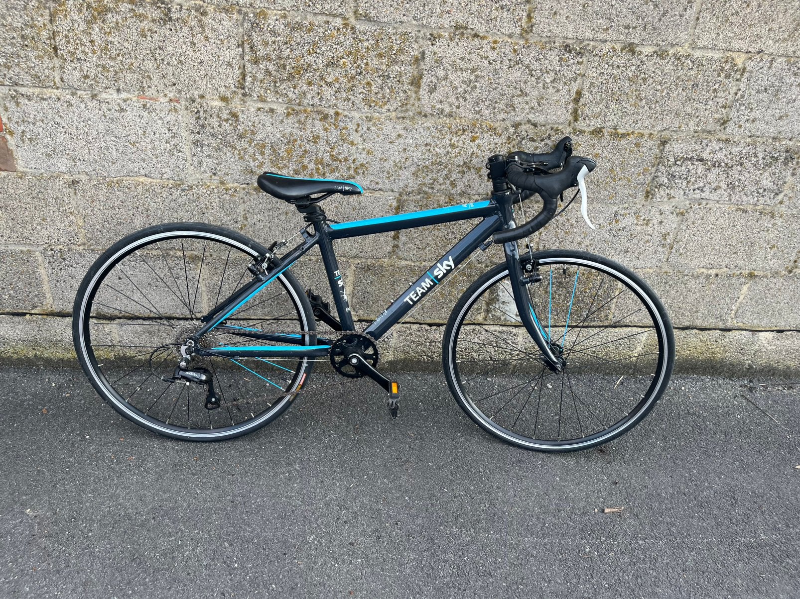 Frog 24 inch kinder koersfiets Team Sky, Ophalen, Gebruikt, Velgrem, Aluminium