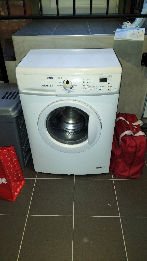 Zanussi wasmachine, Ophalen, Gebruikt, Wolwasprogramma, Voorlader