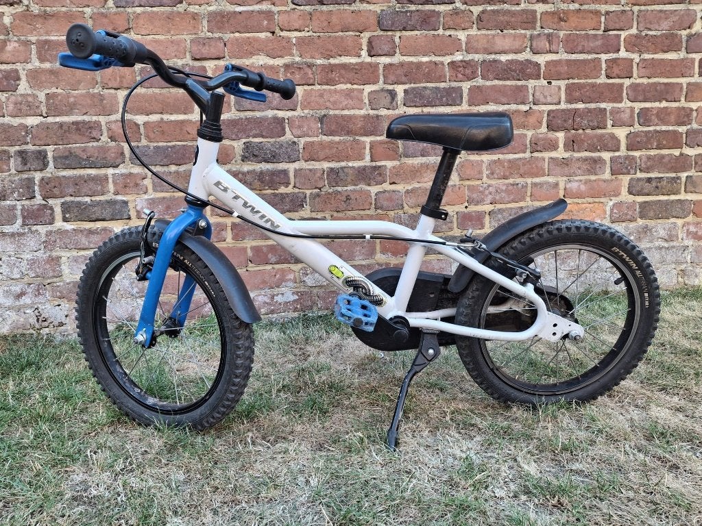 Btwin 16 inch kinderfiets, Ophalen, Gebruikt, Velgrem, Handrem