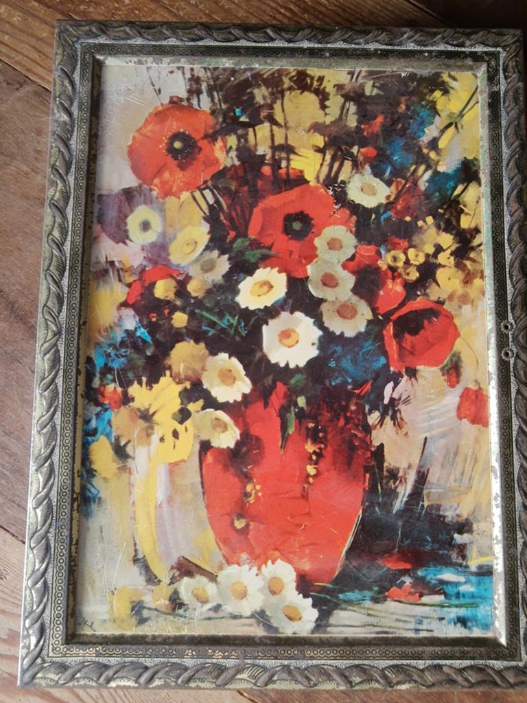 Blikken doos met bloemen DBF, Verzamelen, Blikken, Ophalen