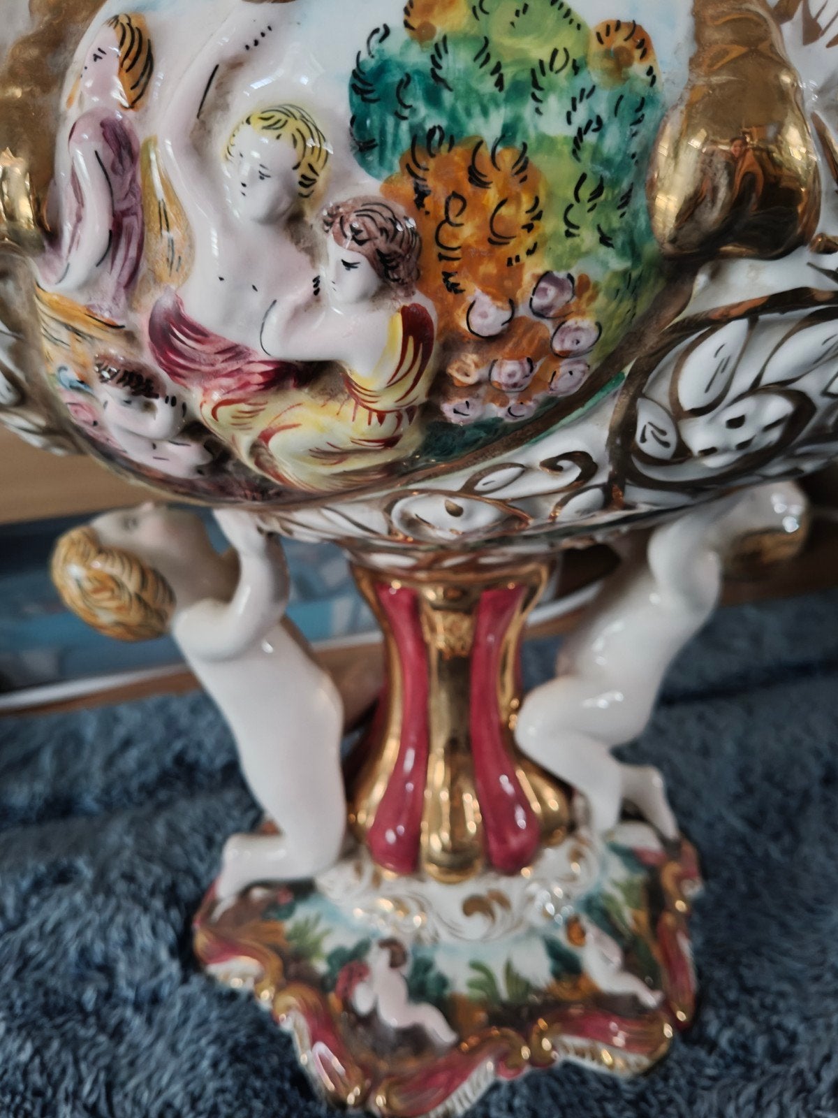 mooiz grote capadimonte vaas, Antiquités & Art, Antiquités | Vases, Enlèvement
