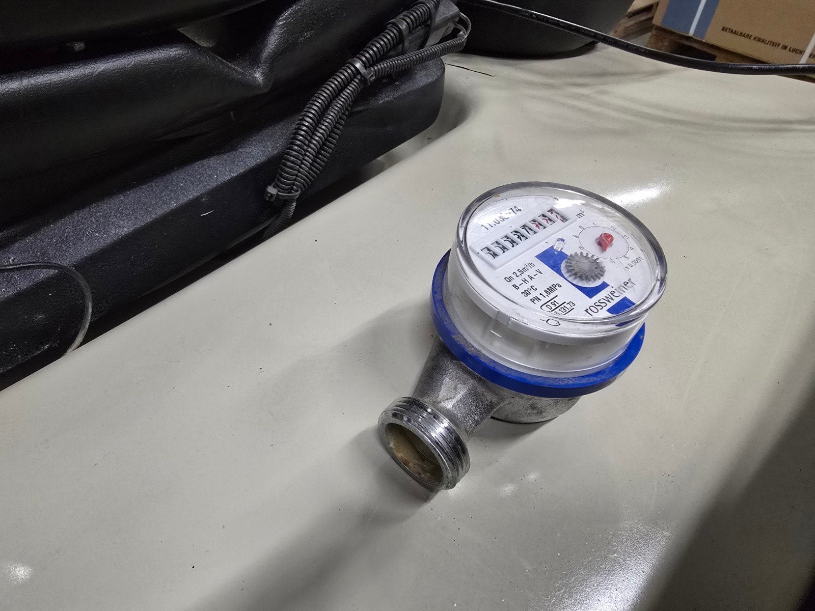 watermeter, Ophalen