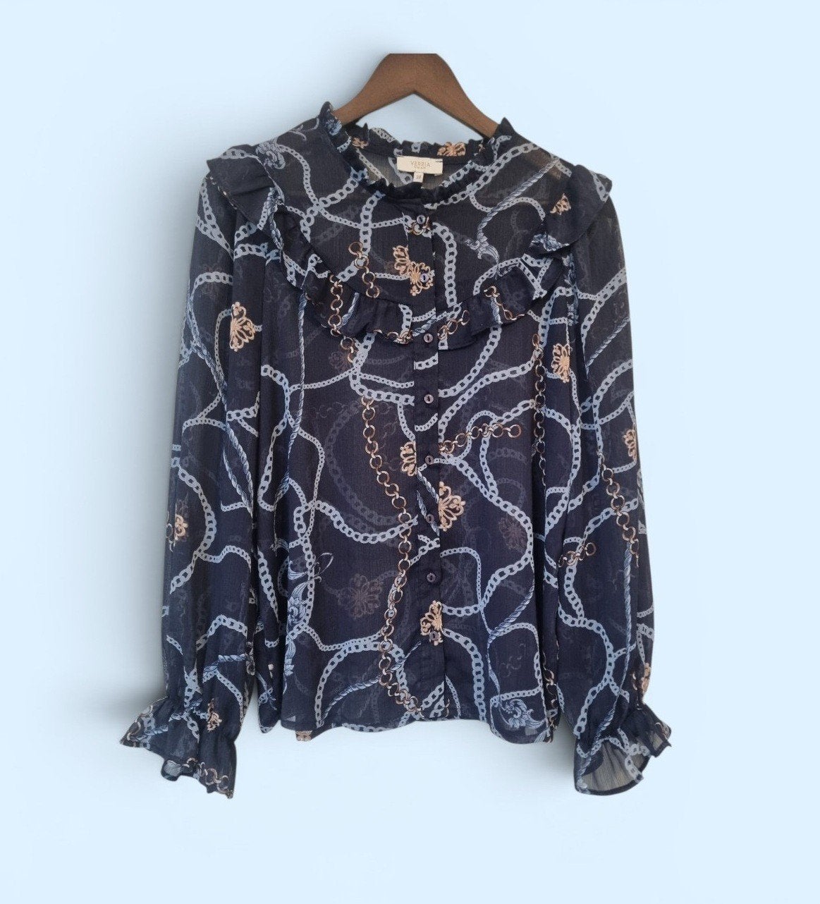 VERZIA BY BEL&BO Blouse Maat 38✨️✨️, Kleding | Dames, Maat 38/40 (M), Blauw, Ophalen of Verzenden, Zo goed als nieuw