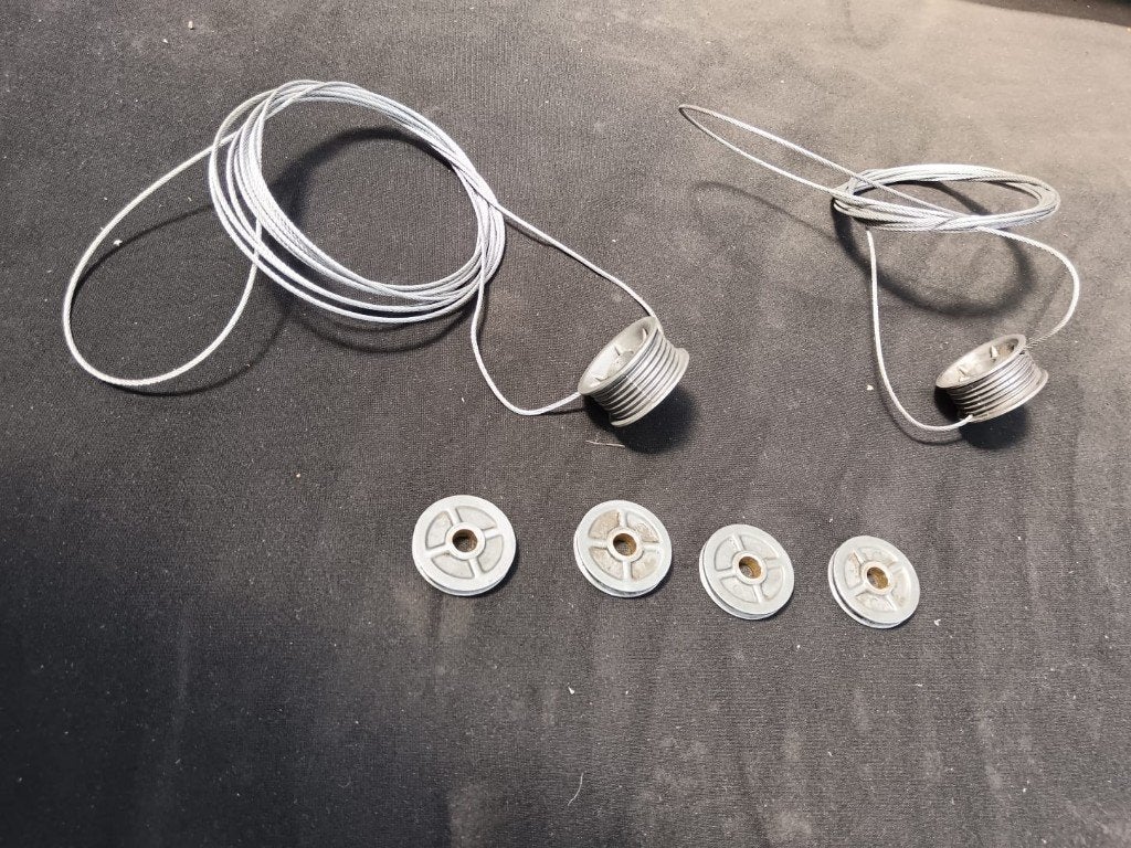 Kabels en poelies voor Raammechanisme Lamborghini Espada, Ophalen, Nieuw, Deur