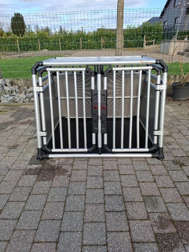 Dubbele hondenbench van 4pets, Dieren en Toebehoren, Ophalen, Gebruikt