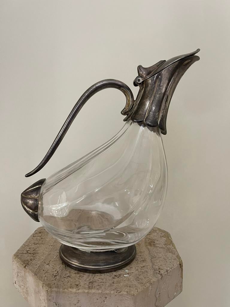 Vintage cristal  vas, Antiek en Kunst, Antiek | Zilver en Goud, Ophalen of Verzenden