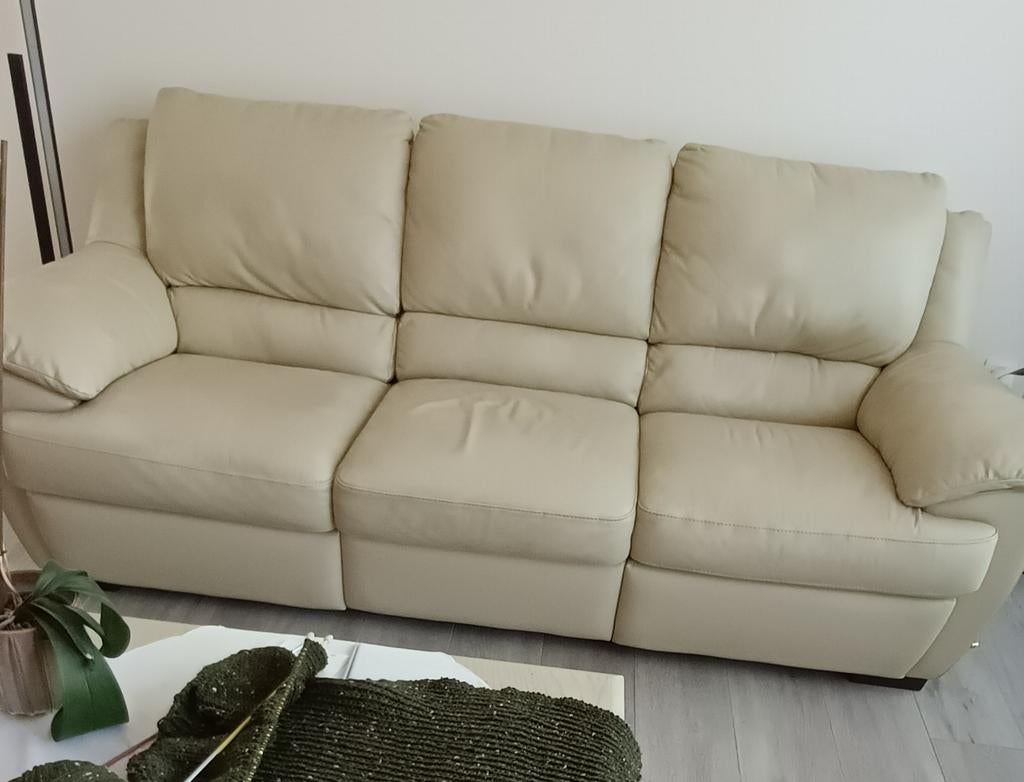 3 zit salon met relax., 200 à 250 cm, Banc droit, Enlèvement, Utilisé