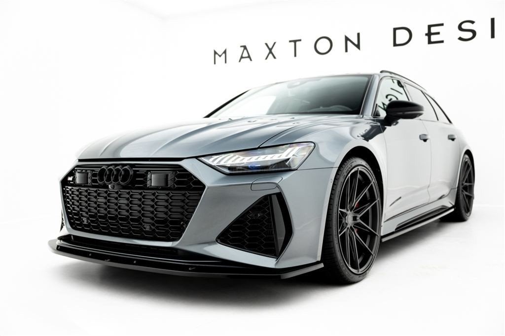 Maxton Design Audi RS6 C8 Voorspoiler Spoiler Splitter V2, Verzenden