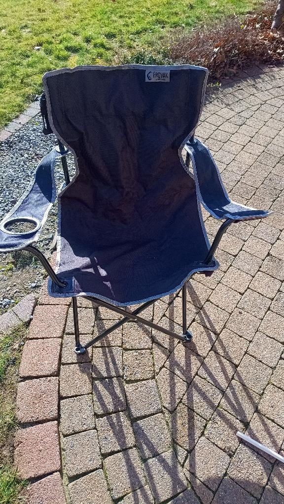 Inklapbare camping/festivalstoel Froyak Outdoor Gear zwart, Ophalen, Zo goed als nieuw, Campingstoel