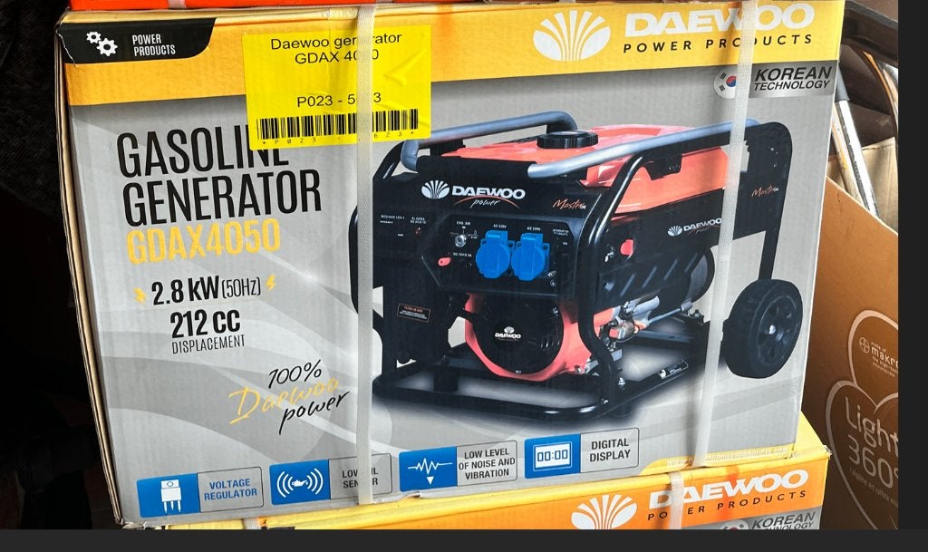 Generator GDAX4050 Benzine 2.8kVA Nieuw, Ophalen, Nieuw