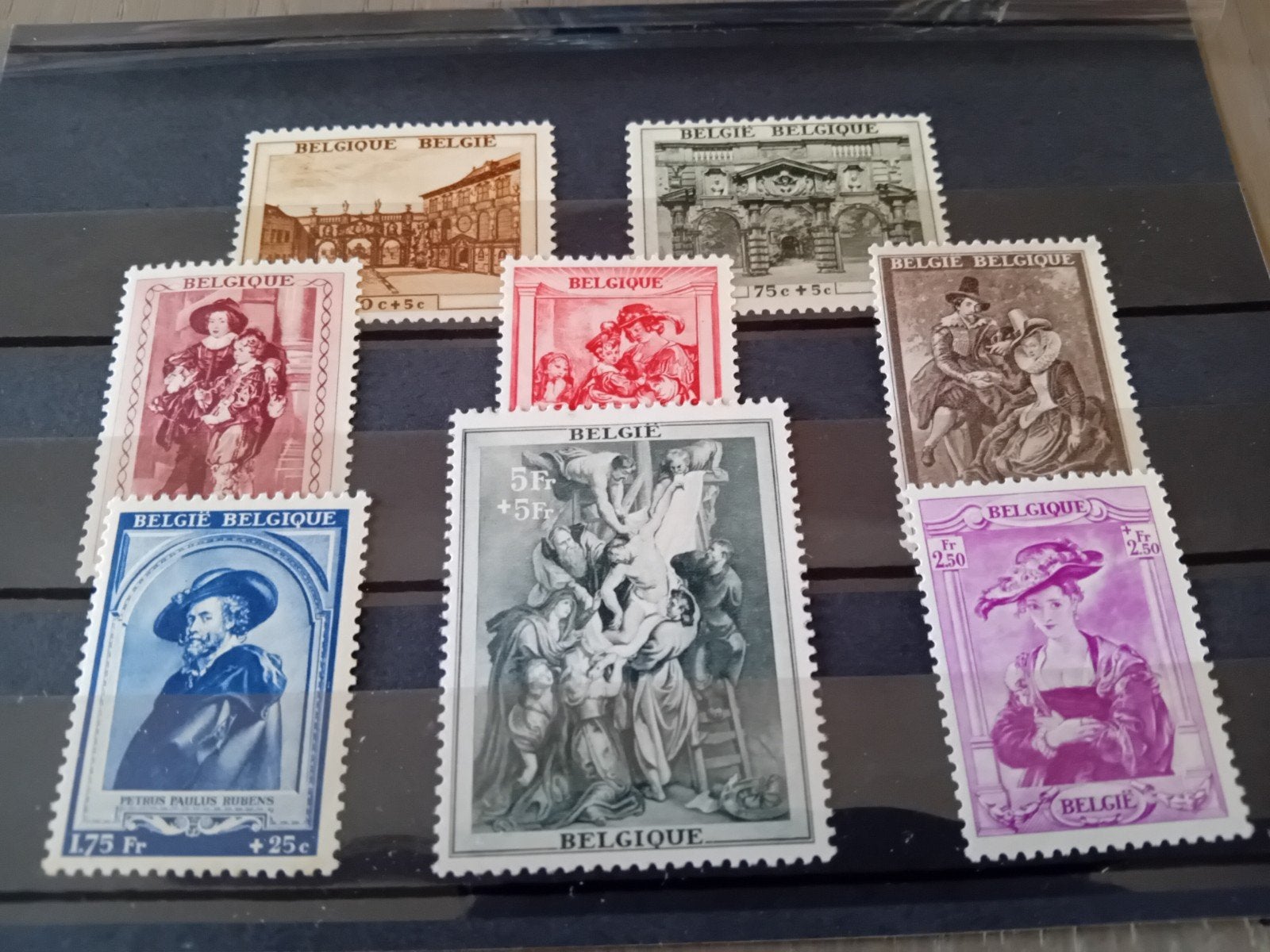 Timbres de Belgique n 504/511* lot 646B, Envoi, Neuf