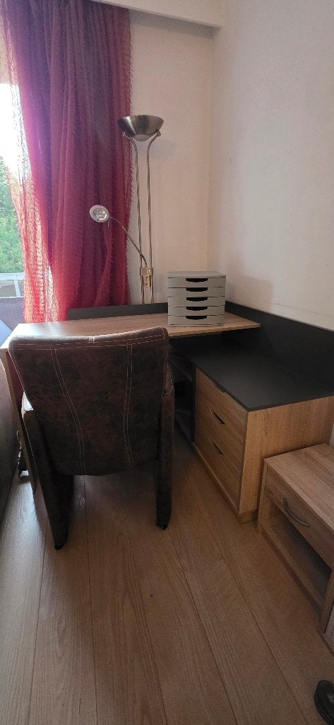 Bureau d’angle AURIEL avec étagère intégrée, Maison & Meubles, Enlèvement, Comme neuf, Bureau d'angle