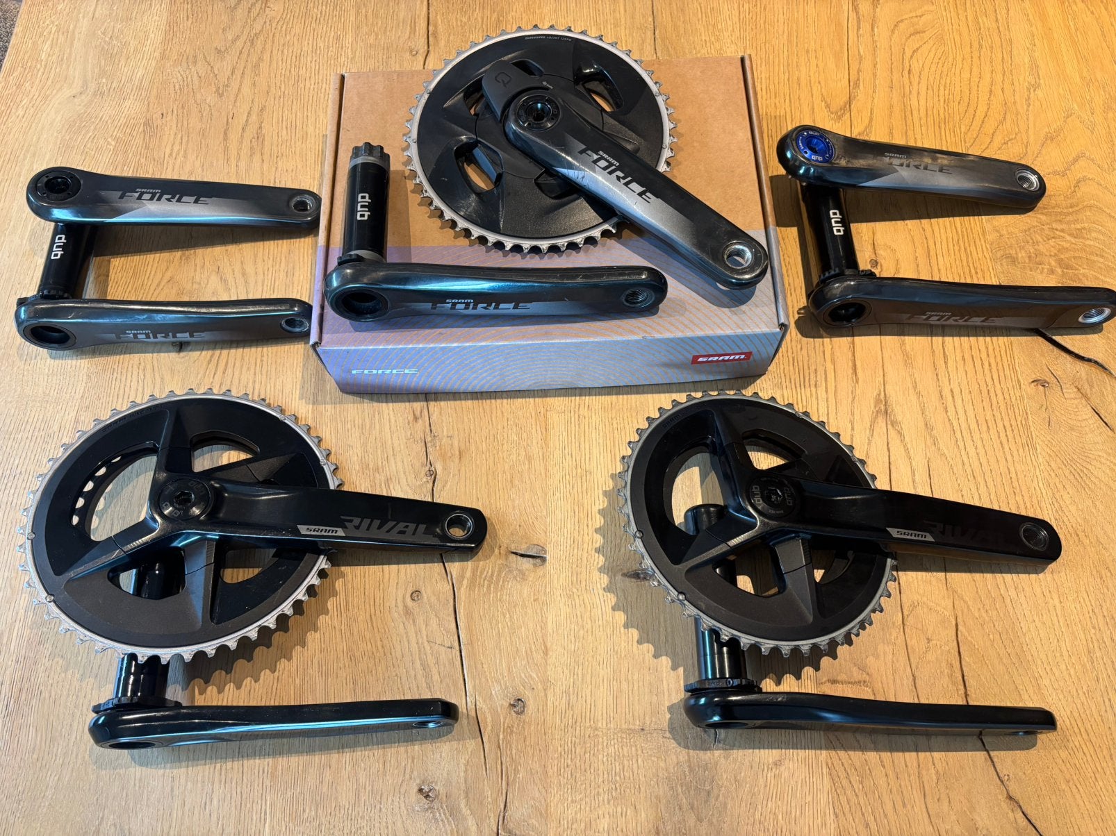 Sram AXS Rival / Sram Crankset / Sram Derailleurs, Ophalen, Zo goed als nieuw, Racefiets, Derailleur of Ketting