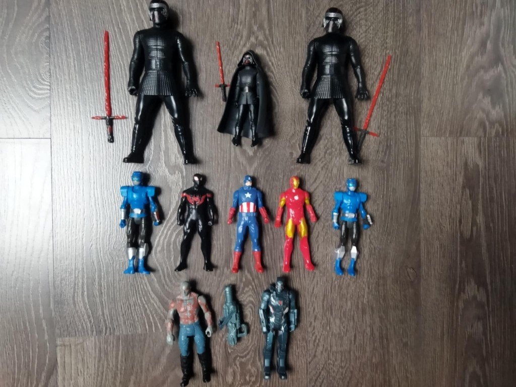 Figurines Marvel, Star Wars, Power Rangers, super héros, Kinderen en Baby's, Speelgoed | Actiefiguren, Ophalen of Verzenden, Gebruikt