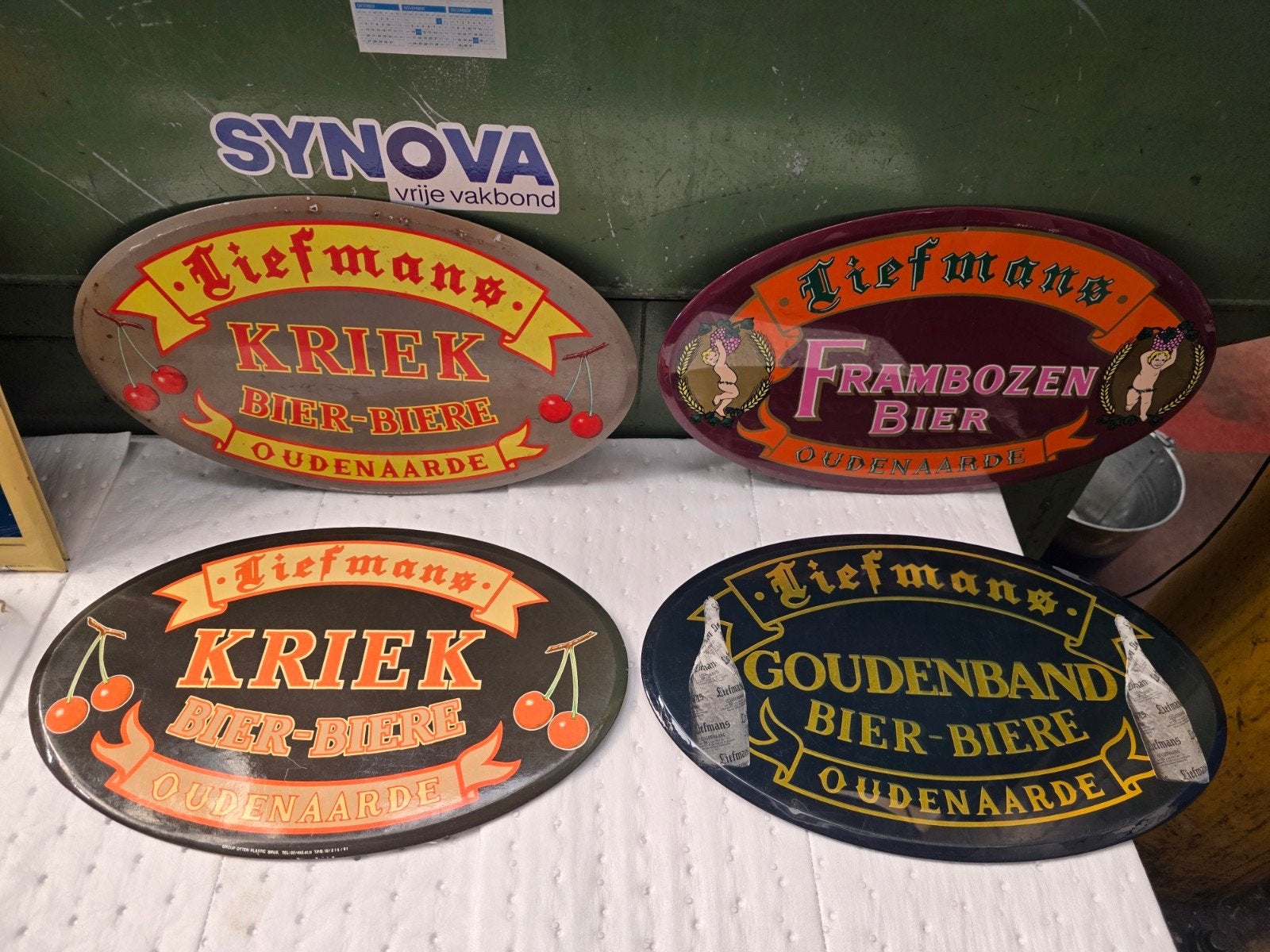 reclame bierbordjes liefmans., Ophalen of Verzenden