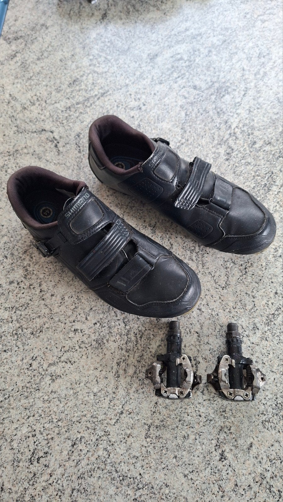 pédales à clic + chaussures 44, Enlèvement, Chaussures