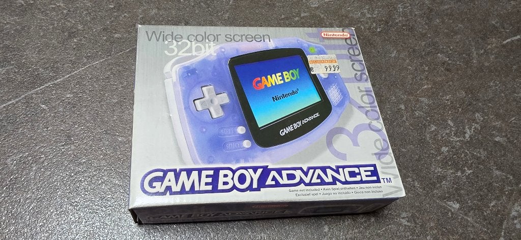 Transparante GBA in doos, Games en Spelcomputers, Ophalen of Verzenden, Gebruikt