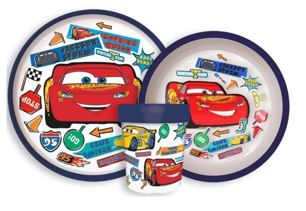 Disney Cars Kinderservies - Magnetron - 3 Delig Eetsetje, Enlèvement ou Envoi, Neuf