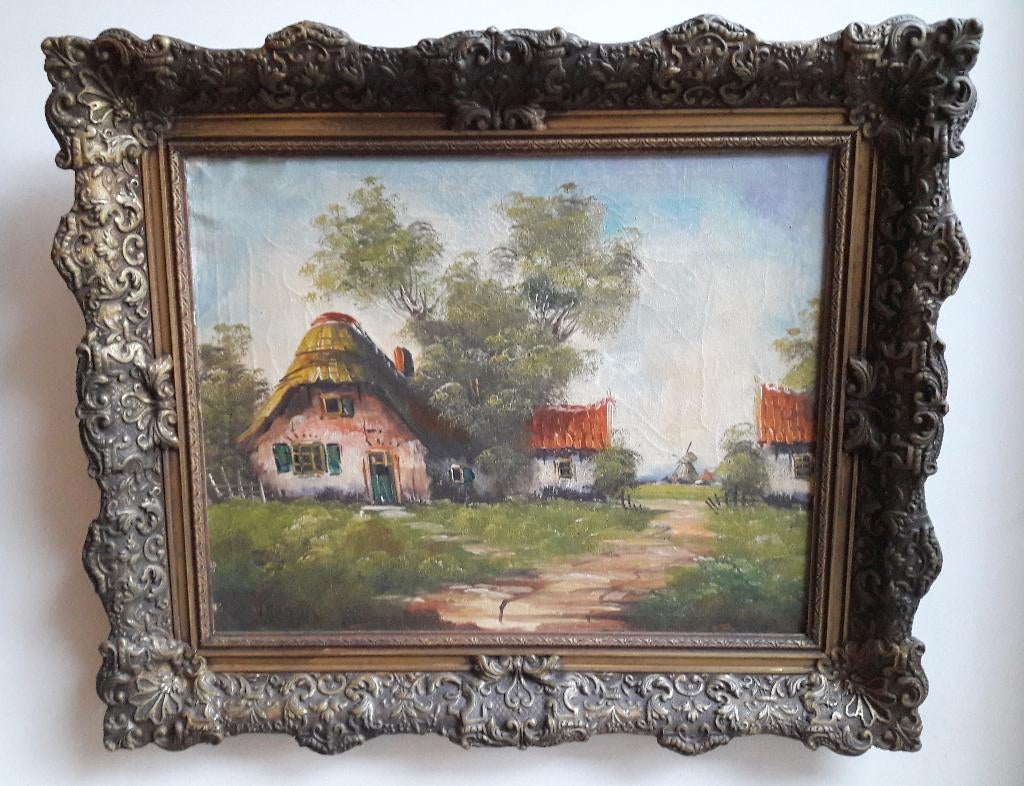 klassiek olieverfschilderij op doek, Ophalen