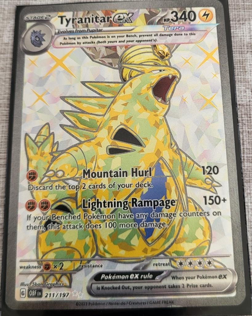 Tyranitar ex, Hobby en Vrije tijd, Verzamelkaartspellen | Pokémon, Ophalen, Nieuw, Losse kaart