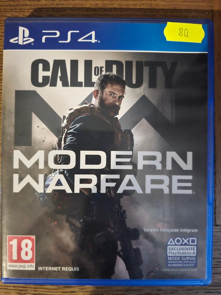 Call of Duty PS4 modern warfare, Consoles de jeu & Jeux vidéo, Jeux | Sony PlayStation 4, Enlèvement ou Envoi