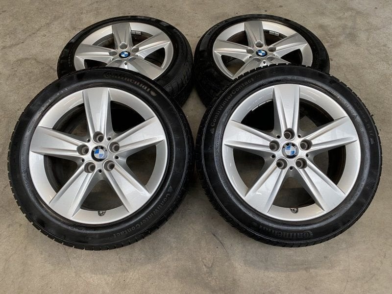 17 inch originele velgen + winterbanden BMW 1 serie F40 styl, Pneus et Jantes, Pneus hiver, -, 205 mm