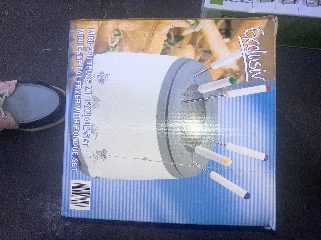 Mini-friteuse Exclusiv avec ensemble à fondue, Electroménager, Enlèvement, Neuf, Électrique, Service à fondue