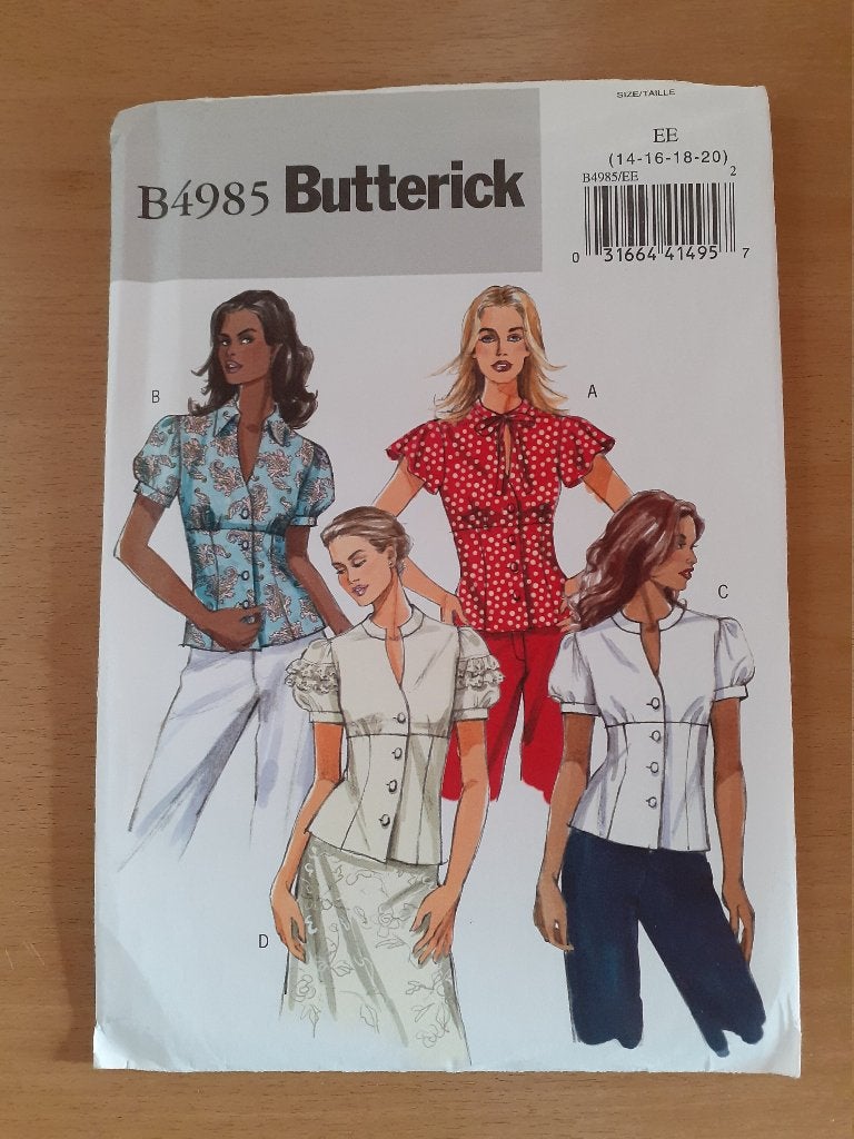 Butterick 4985, Hobby en Vrije tijd, Kledingpatronen, Nieuw, Trui, Vrouw, Overige merken, Verzenden
