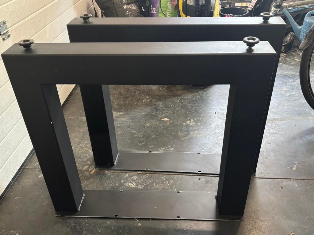 Tafelpoten voor houten blad, Pied de table, Comme neuf, Enlèvement, Métal