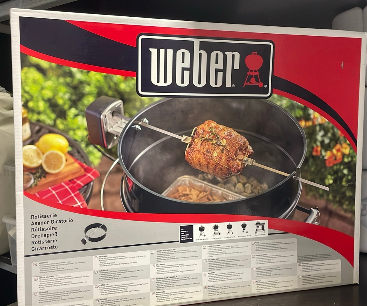 Weber Rotisserie, Tuin en Terras, Barbecue-accessoires, Ophalen, Zo goed als nieuw