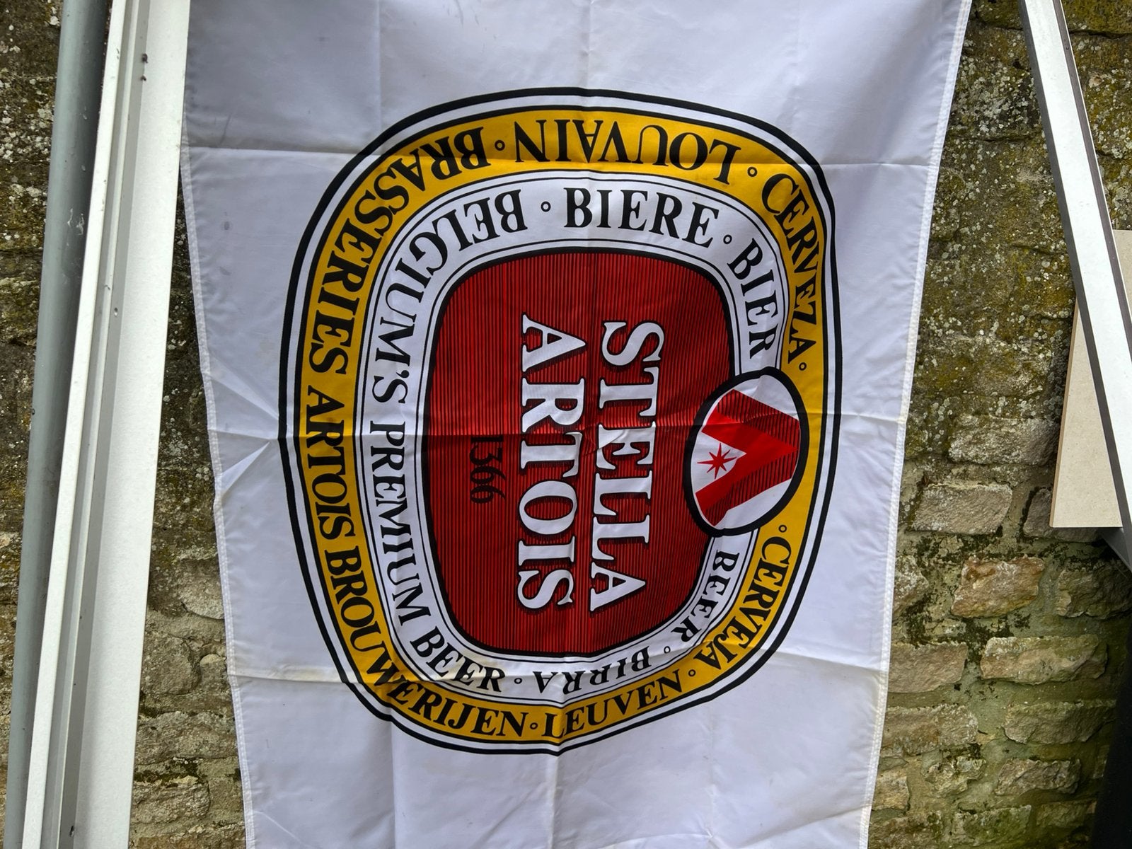 Stella Artois vlag 5 stuks, Diversen, Ophalen, Zo goed als nieuw
