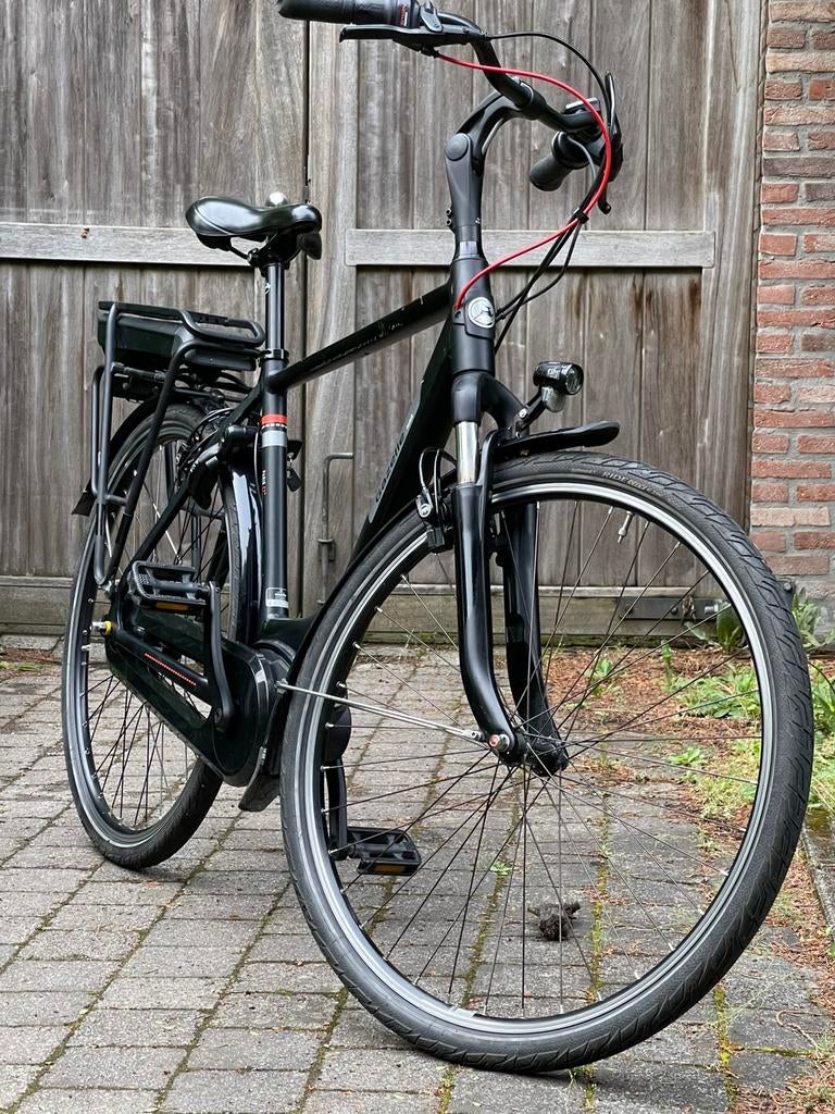 Gazelle C7+ elektrische herenfiets, Ophalen, Zo goed als nieuw, 51 tot 55 cm, 50 km per accu of meer
