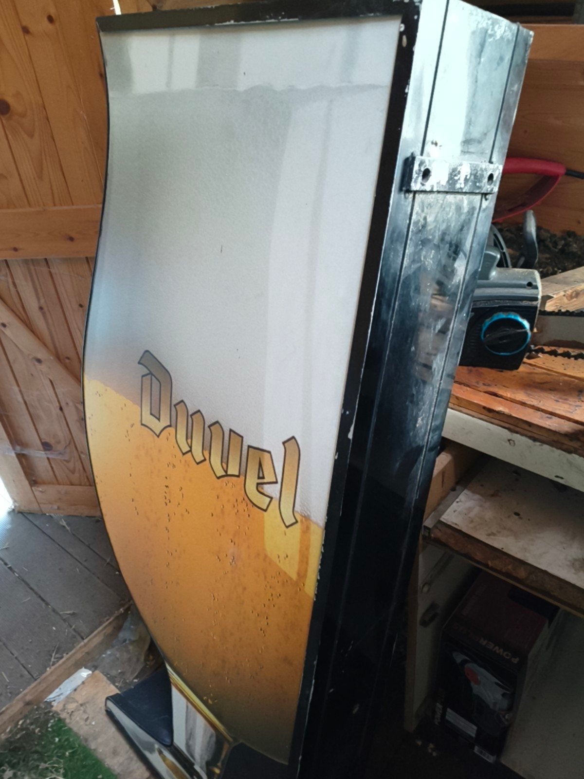 Gevelreclame 'duvel' met ledverlichting, Ophalen of Verzenden, Zo goed als nieuw