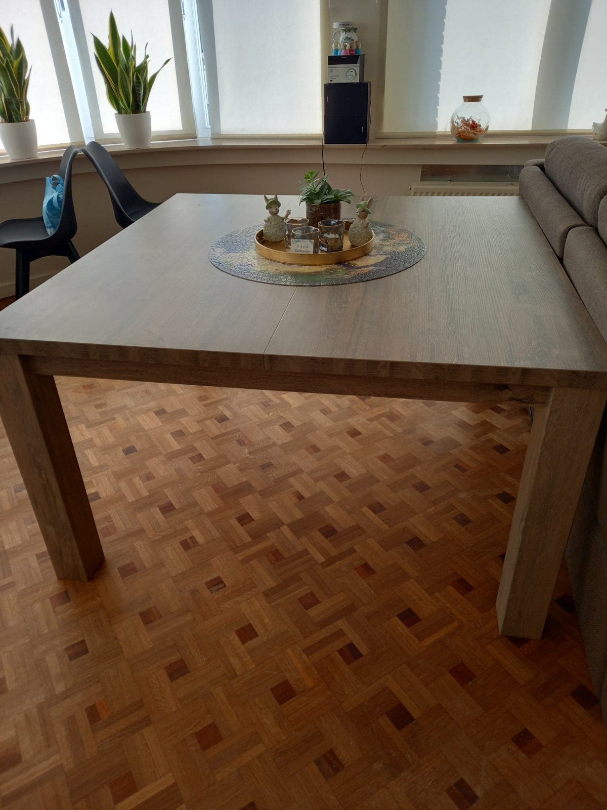 eettafel, Huis en Inrichting, Tafels | Eettafels, Ophalen, Vierkant, Vijf personen of meer, 100 tot 150 cm