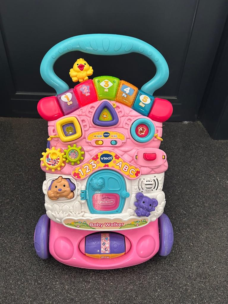 Babywalker rose vtech, Kinderen en Baby's, Ophalen, Zo goed als nieuw